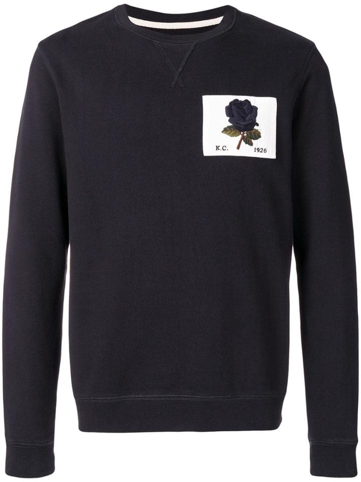 Kent & Curwen New Rose Patch Sweatshirt - Blue