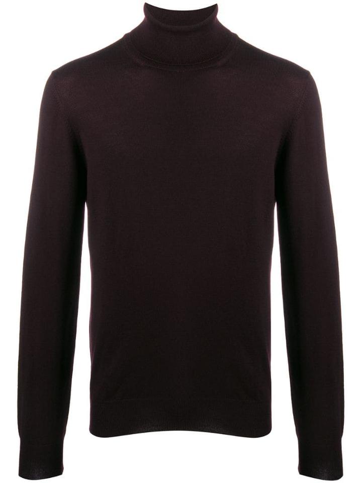 Tagliatore Turtle Neck Jumper - Purple