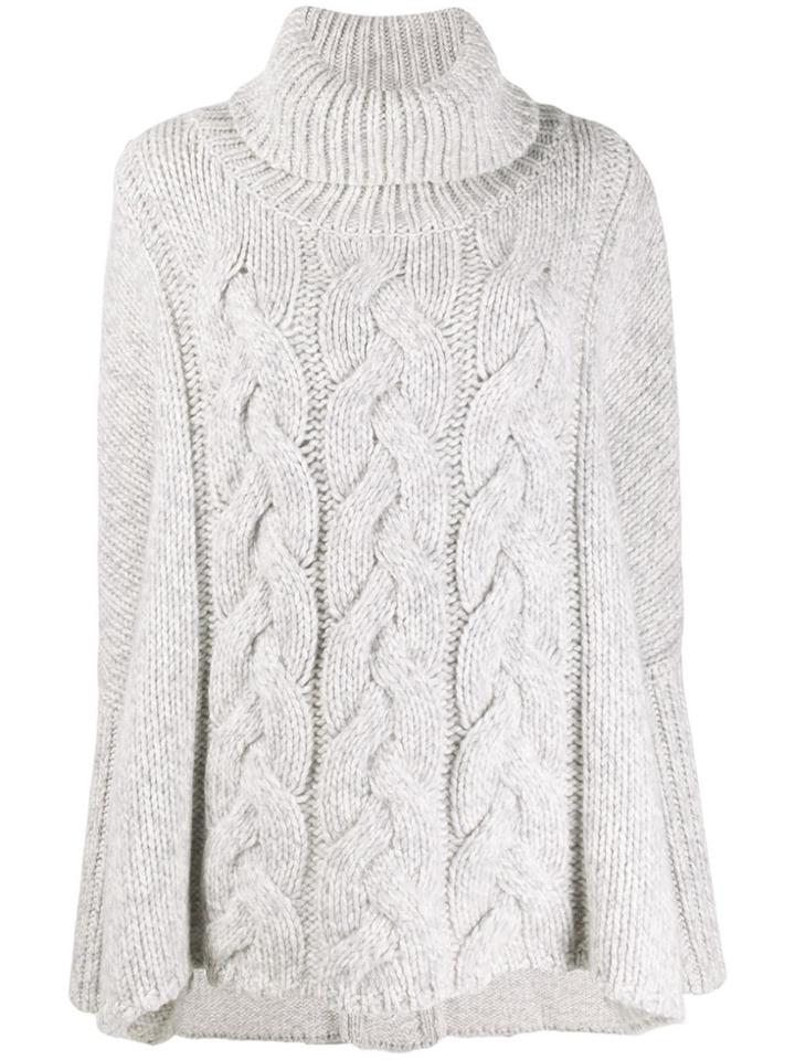 N.peal Oversized Cable Knit Sweater - White