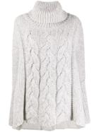 N.peal Oversized Cable Knit Sweater - White