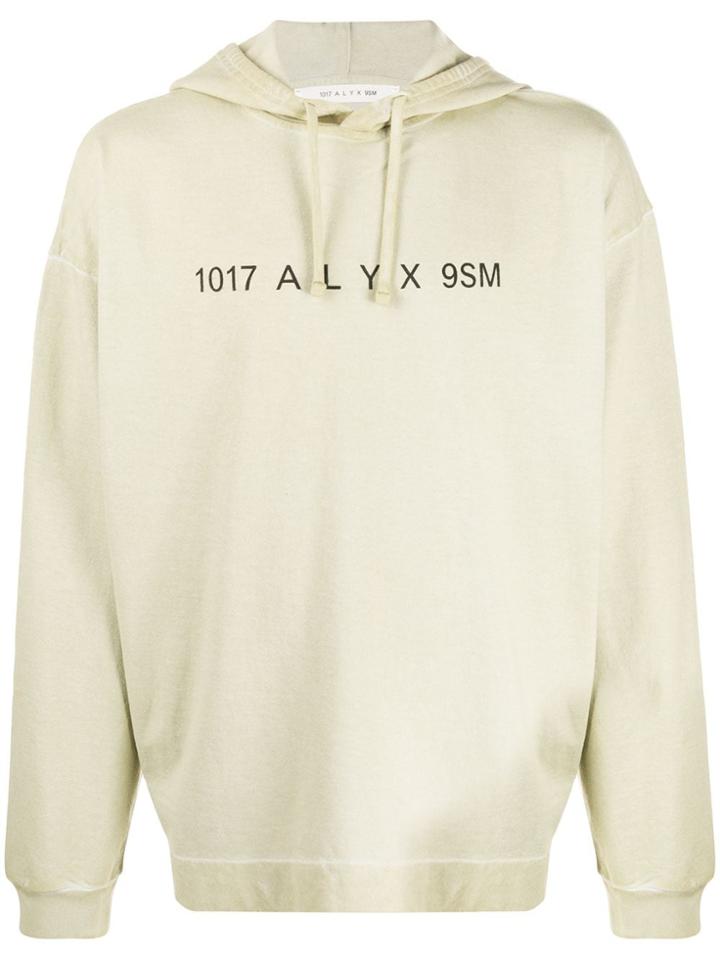 1017 Alyx 9sm Long Sleeve Logo Hoodie - Green
