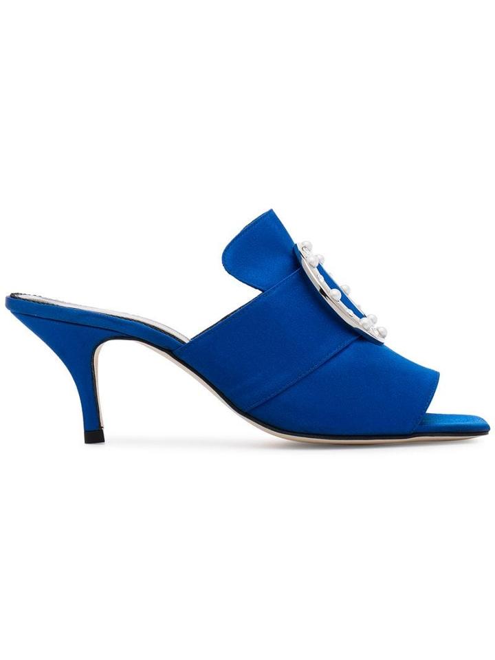 Dorateymur Galaxy 70 Crystal Embellished Mules - Blue