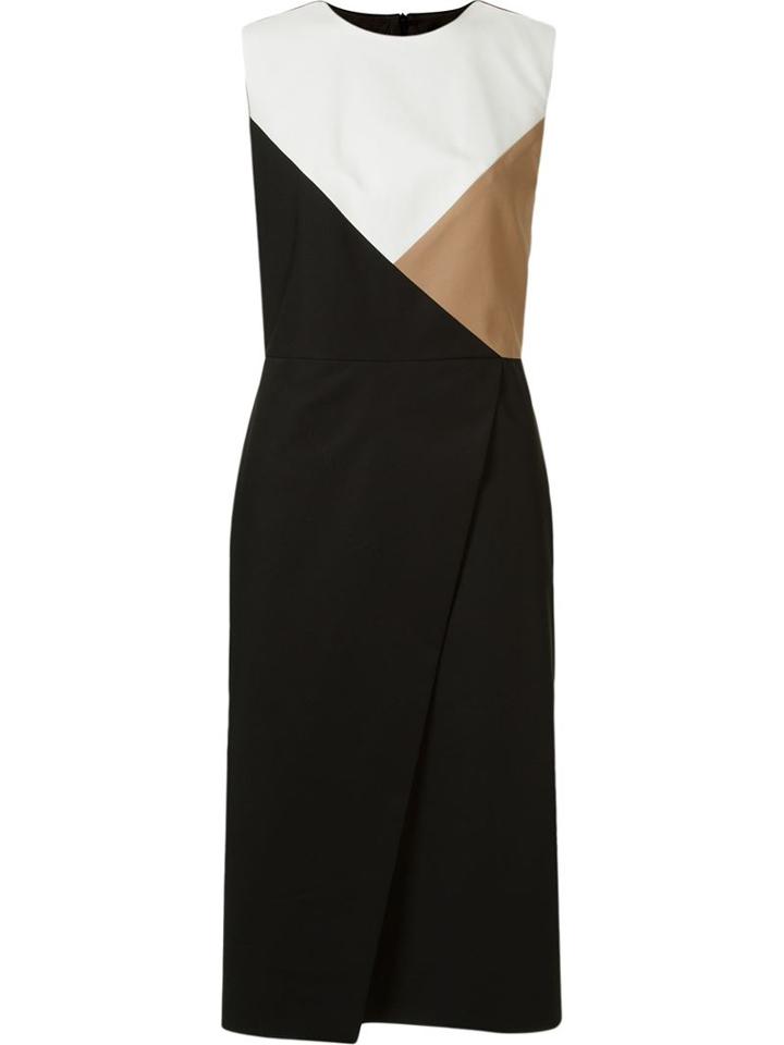 Andrea Marques Paneled Midi Dress