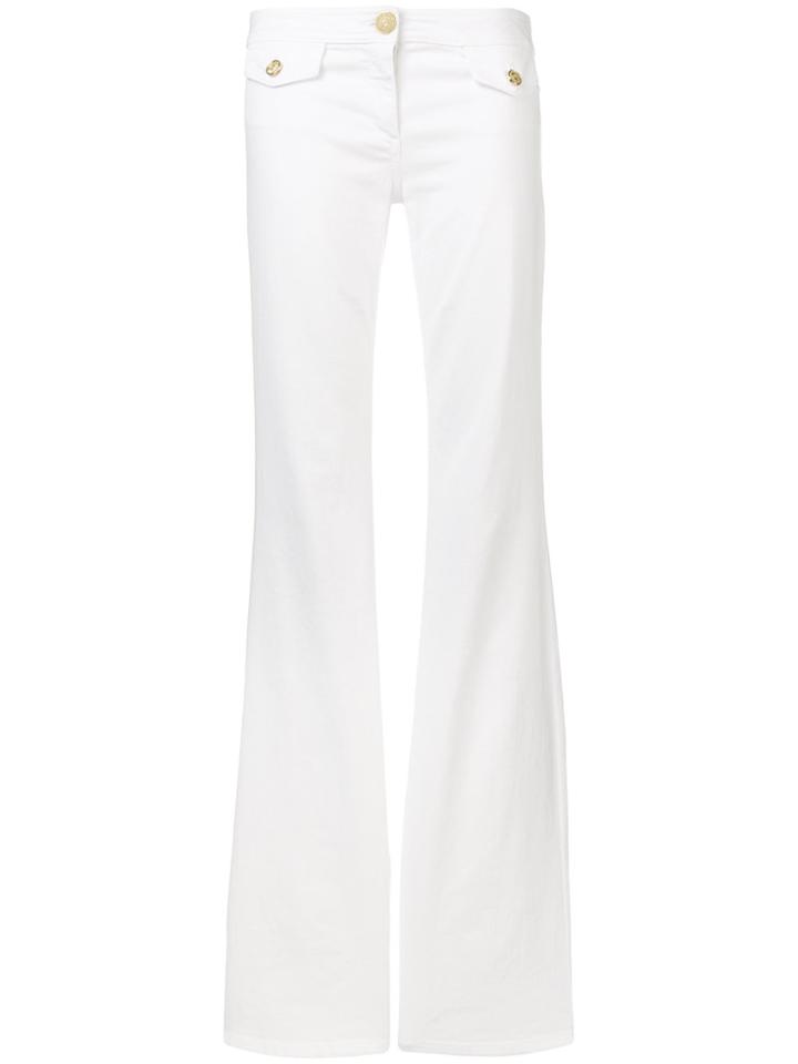 Balmain Wide-leg Trousers - White