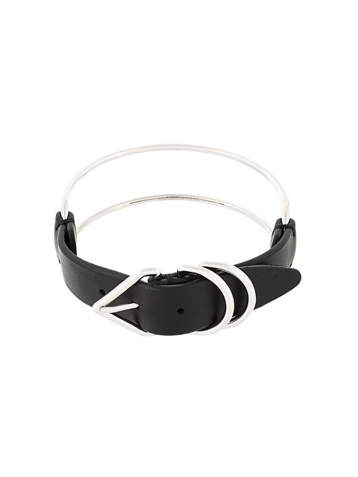 Alexander Wang Triangle Buckle Choker, Women's, Black