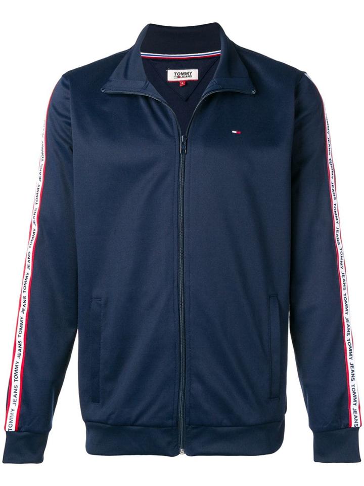 Tommy Jeans Striped Trim Track Jacket - Blue