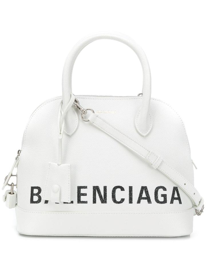 Balenciaga Small Ville Aj Tote - White