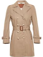 Gucci Trench Coat, Women's, Size: 44, Brown, Cotton/polyamide/silk/viscose
