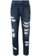 Blugirl Distressed Boyfriend Jeans - Blue