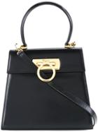 Ferragamo Vintage Gancini Two-way Bag, Women's, Black