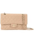 Chanel Vintage Small Cc Dual Flap Bag, Women's, Brown