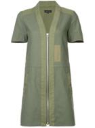 Rag & Bone Woolf Contrast Patch Dress - Green