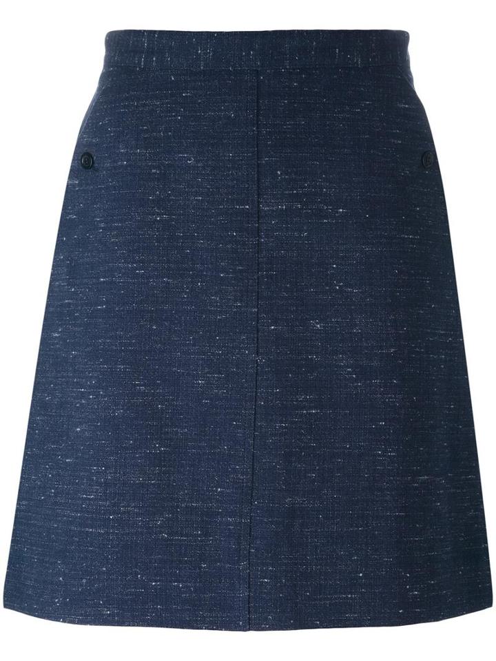 A.p.c. 'workwear' Skirt, Women's, Size: 36, Blue, Cotton/viscose/linen/flax/nylon