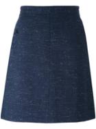 A.p.c. 'workwear' Skirt, Women's, Size: 36, Blue, Cotton/viscose/linen/flax/nylon