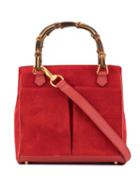 Gucci Pre-owned Bamboo Handle Tote - Red