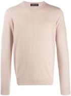Lamberto Losani Crew Neck Cashmere Pullover - Neutrals