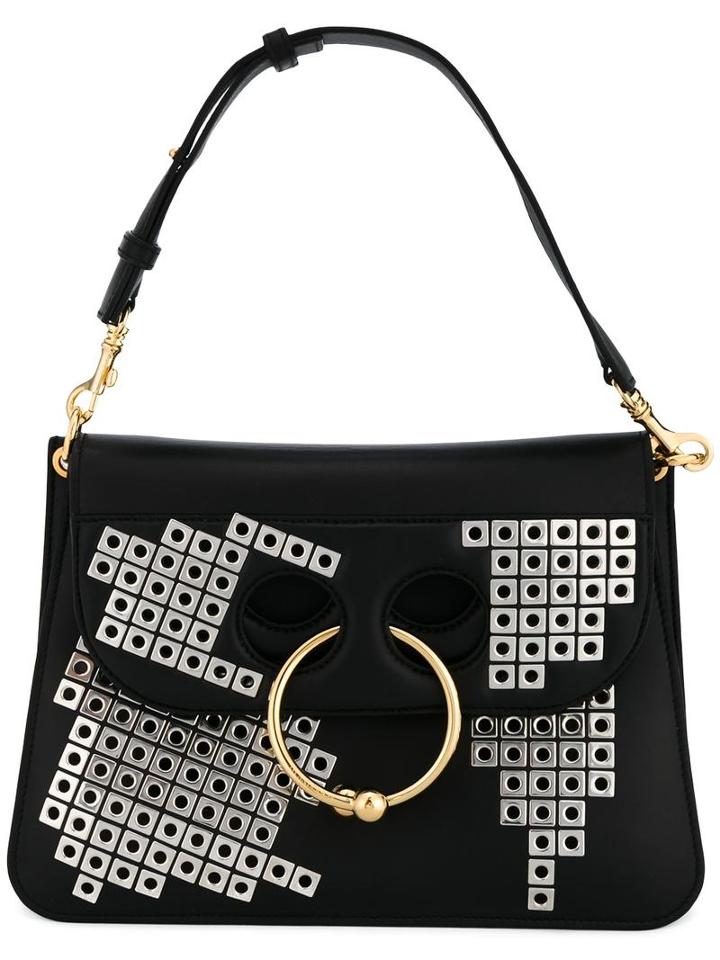 J.w.anderson 'pierce' Shoulder Bag, Women's, Black, Leather/suede/metal