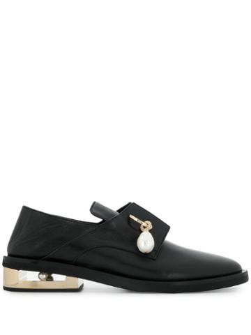 Coliac Embellished Loafers - Black