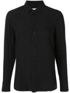 Saint Laurent Embroidered Fitted Shirt - Black