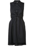 Derek Lam 10 Crosby - Twist Effect Dress - Women - Cotton - 4, Women's, Black, Cotton