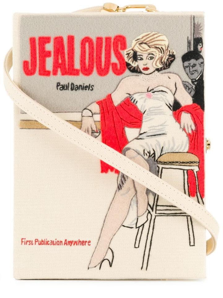 Olympia Le-tan Poster Box Clutch Bag - Neutrals