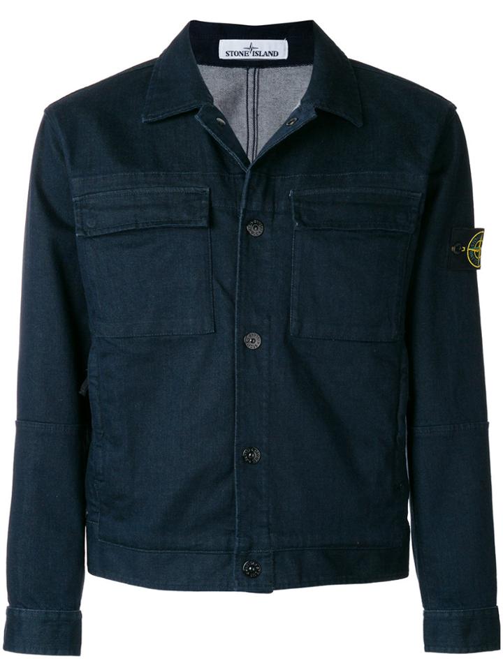 Stone Island Soft Shell Jacket - Blue