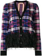 No21 Embellished Check Cardigan - Multicolour