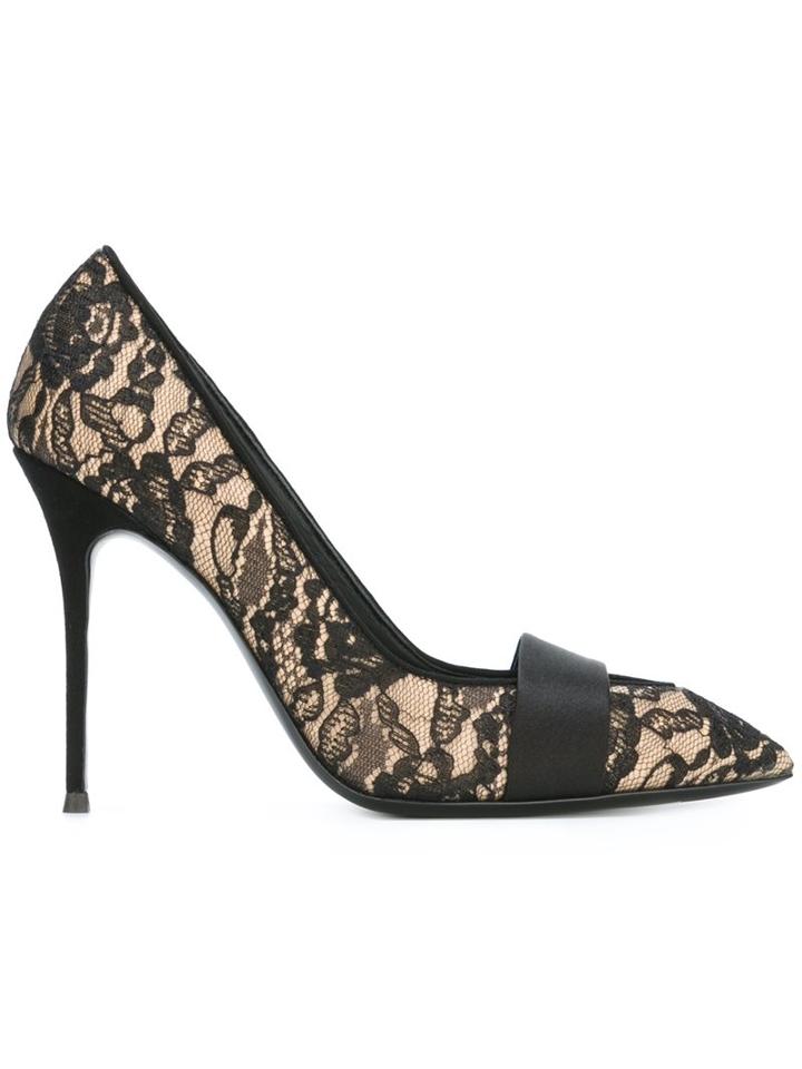 Giuseppe Zanotti Design Lace Effect Pumps
