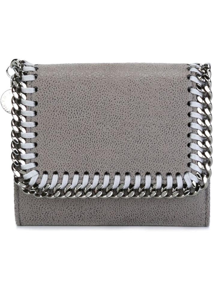 Stella Mccartney Mini Falabella Flap Wallet - Grey