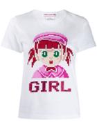 Comme Des Garçons Girl Girl Print T-shirt - White