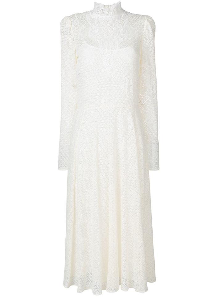 Philosophy Di Lorenzo Serafini Lace Midi Dress - White