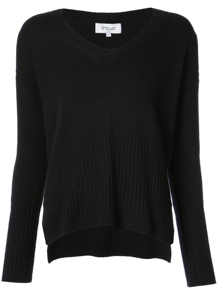 Derek Lam 10 Crosby Wooster V-neck Sweater - Black