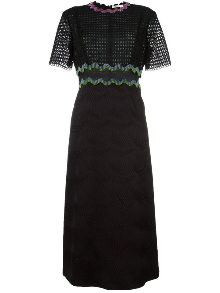 Mary Katrantzou Lace Macrame And Jacquard Dress