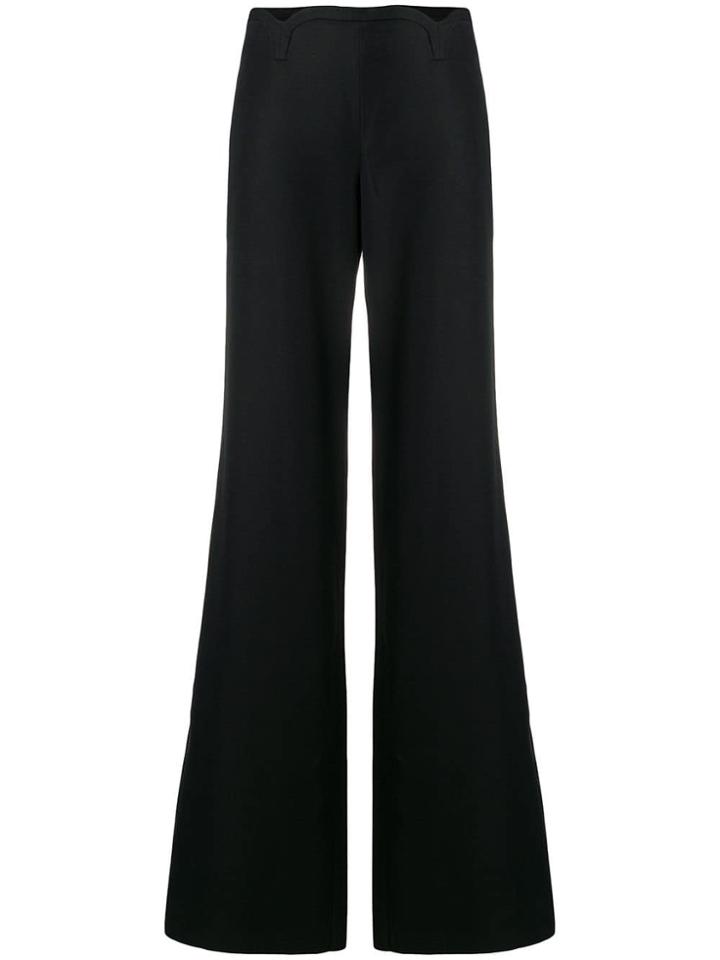 Versace Pre-owned Flared Trousers - Black