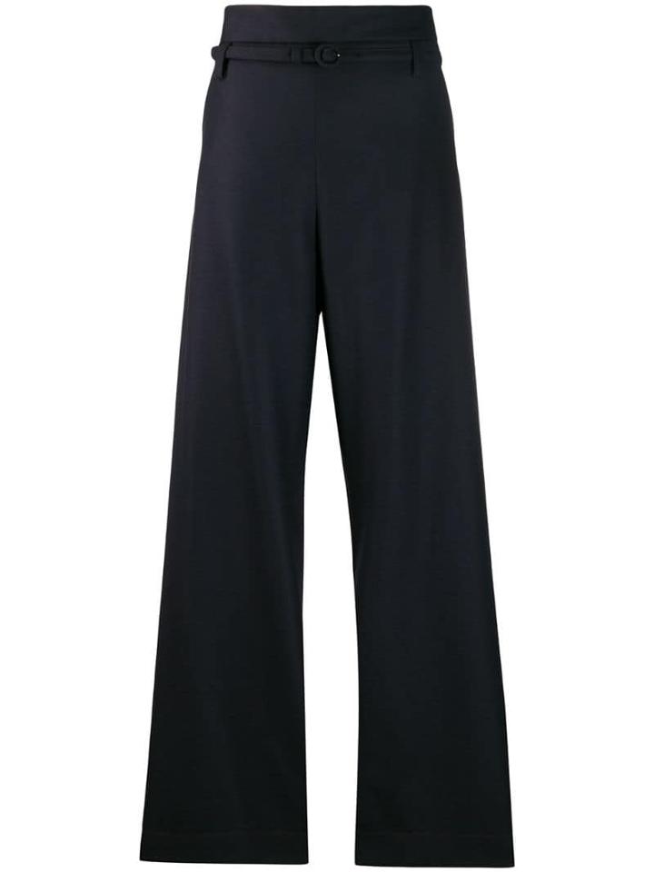 Marni High-waisted Twisted Trousers - Blue