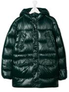 Save The Duck Kids Padded Midi Coat - Green