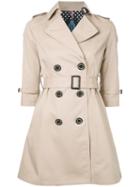 Three-quarter Sleeve Trench - Women - Cotton/polyester - 36, Nude/neutrals, Cotton/polyester, Guild Prime