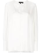 Theory Tie Fastening Blouse - White