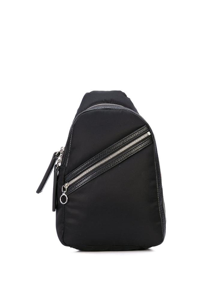 Kara Zip Detail Backpack - Black