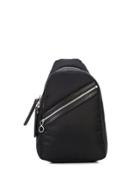 Kara Zip Detail Backpack - Black
