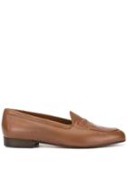 Gucci Pre-owned Horsebit Stitching Loafers - Brown
