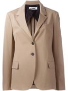 Jil Sander Classic Blazer, Women's, Size: 38, Nude/neutrals, Cotton/spandex/elastane/silk/cupro