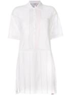 Thom Browne Net Styled Flaref Dress - White
