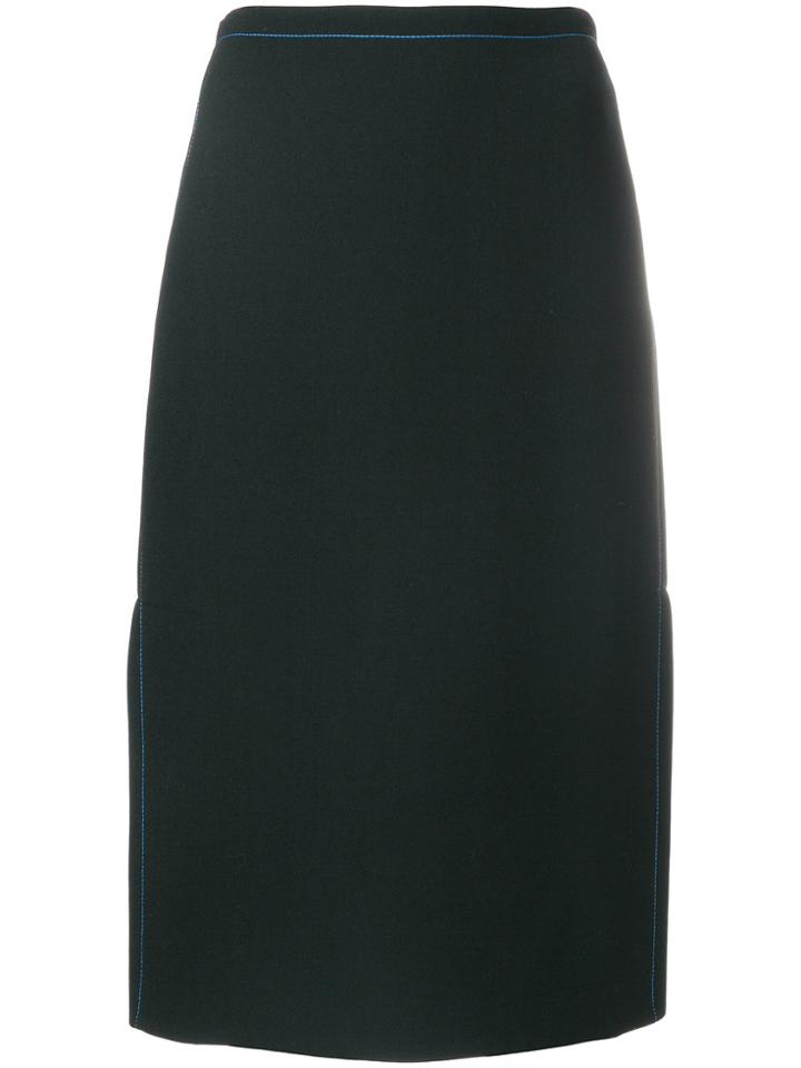 Marni Stitch Detail Skirt - Black