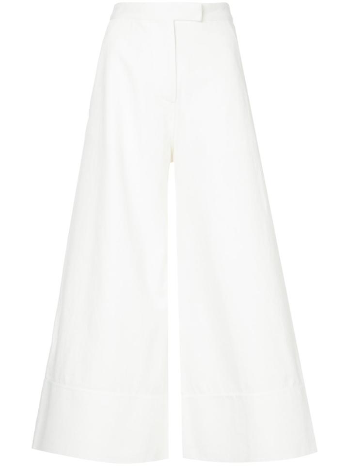 Studio Nicholson Twill Wide Culotte - White