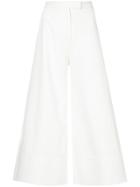 Studio Nicholson Twill Wide Culotte - White