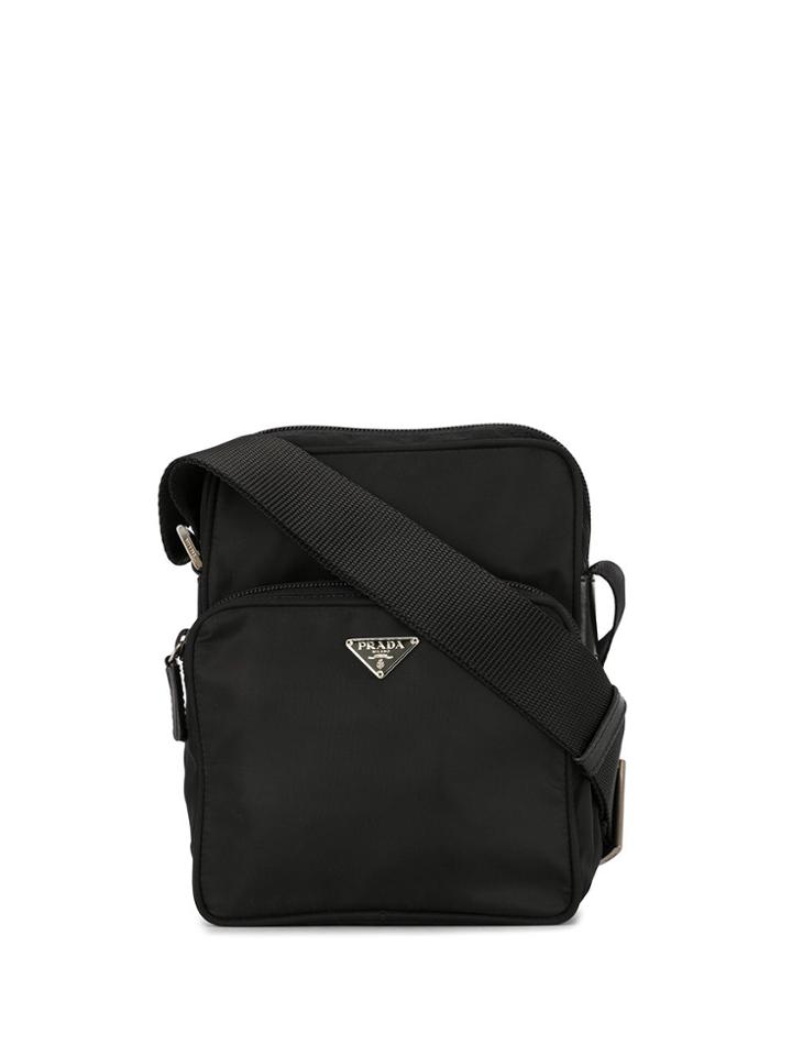 Prada Pre-owned Logo Plaque Crossbody Bag - Red