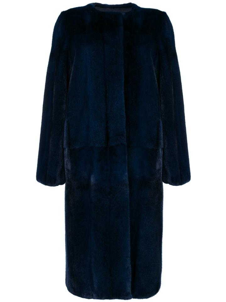 Liska Cross Coat - Blue