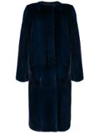 Liska Cross Coat - Blue
