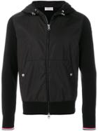 Moncler Shell Front Hooded Jacket - Black